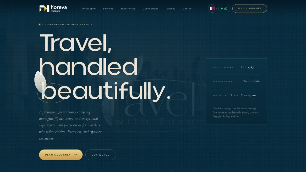 Fioreva Holidays website